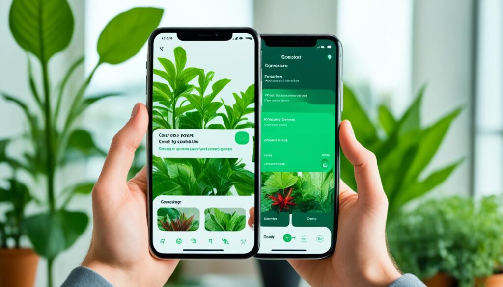 usar app identificar plantas