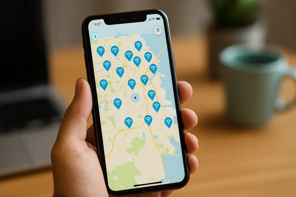 Descubra Wi-Fi grátis