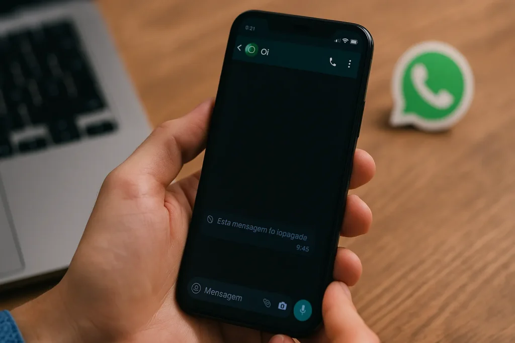 Descubra mensagens apagadas do WhatsApp