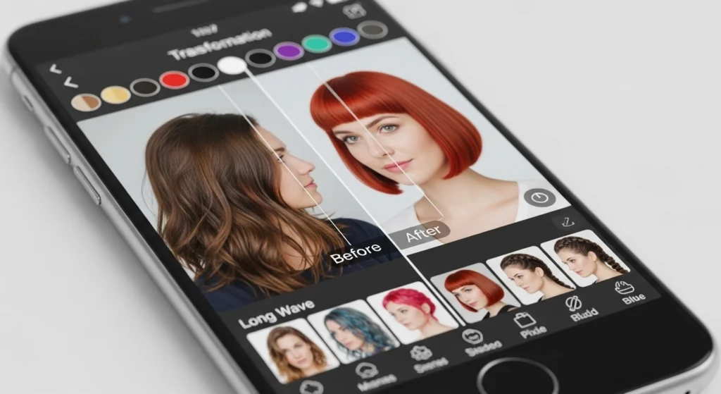 Mude seu visual com app