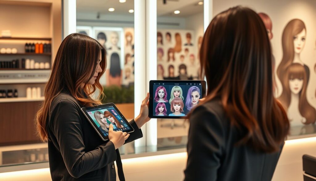 simulação corte e cor simulação corte e cor