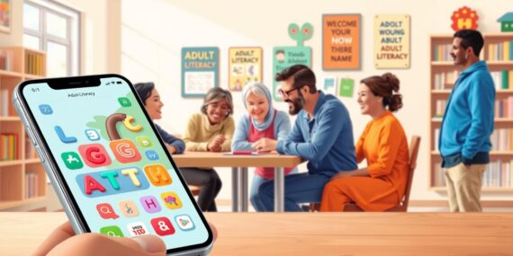 App de Alfabetização para Adultos Online