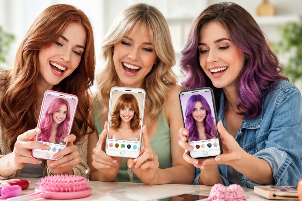 Mude seu cabelo grátis pelo celular