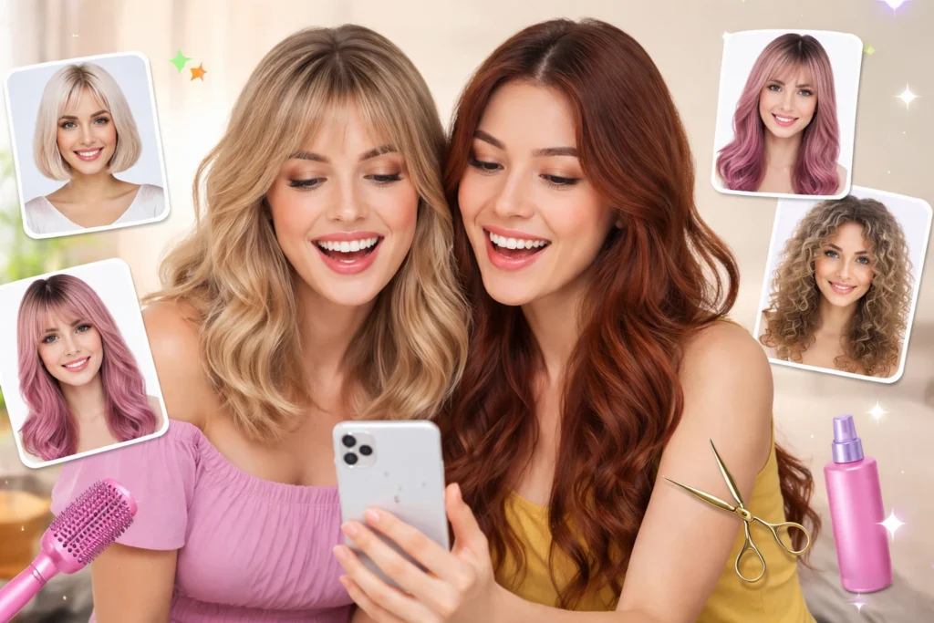 App grátis para trocar o cabelo