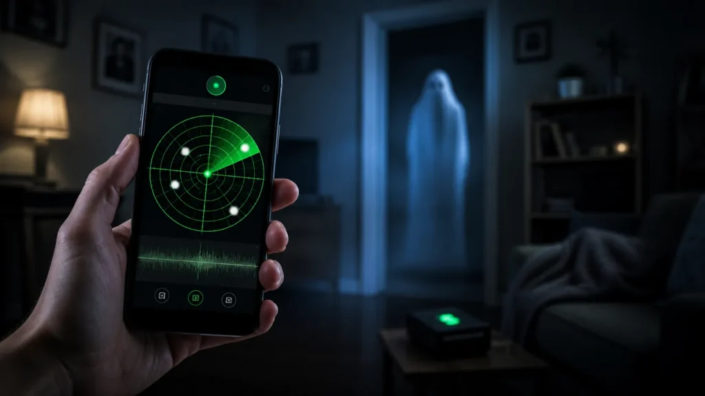 App para caçar fantasmas em casa
