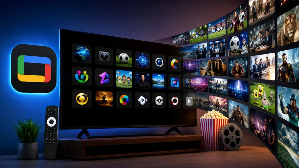 App grátis Google TV 800 canais