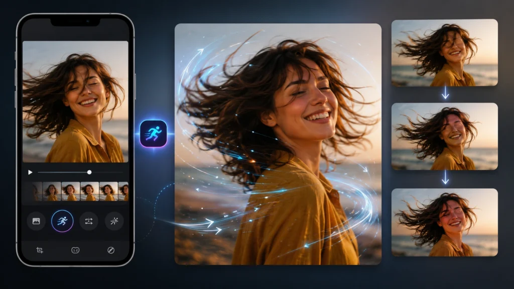 App para foto em movimento