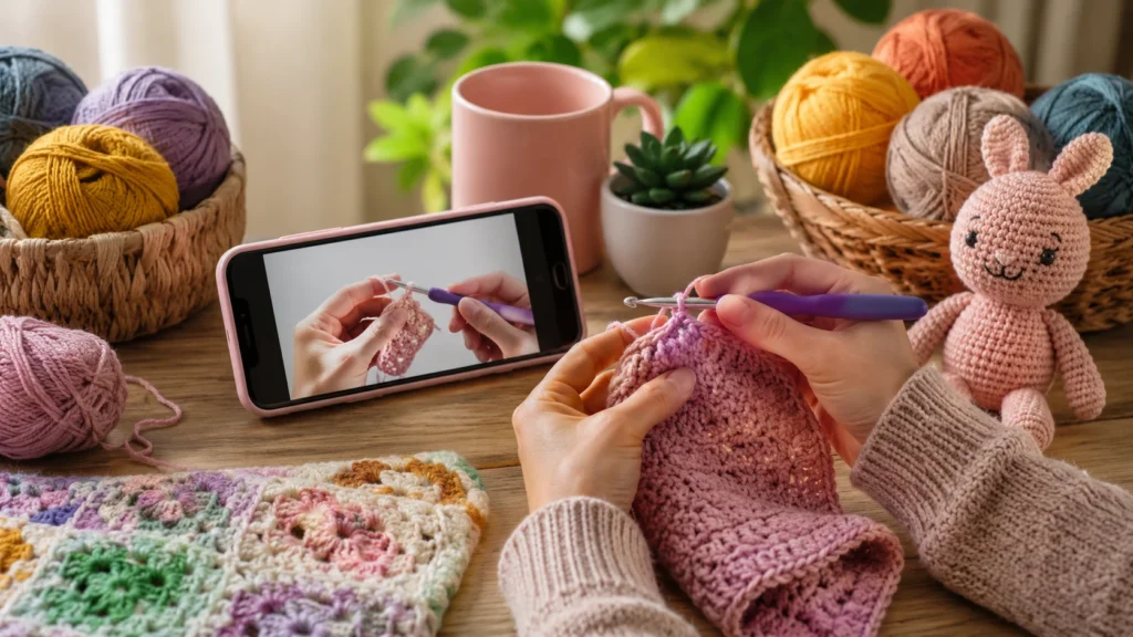 Aprenda Crochê Grátis Pelo Celular
