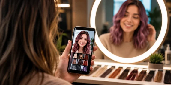 Teste Cores de Cabelo Online – App Virtual