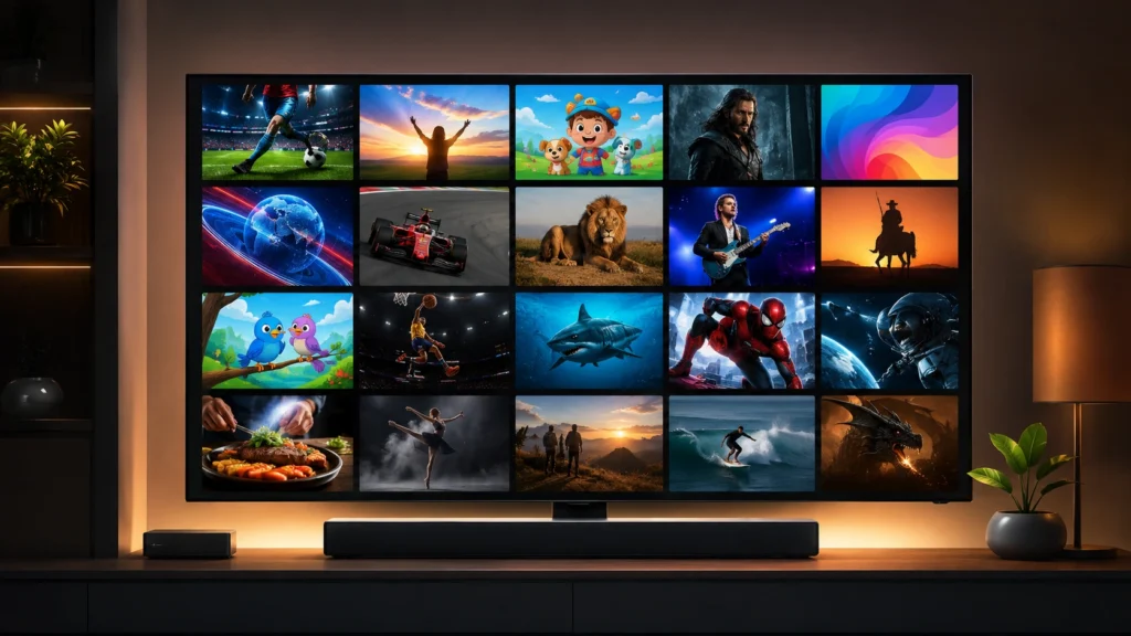 App Google TV com canais gratuitos