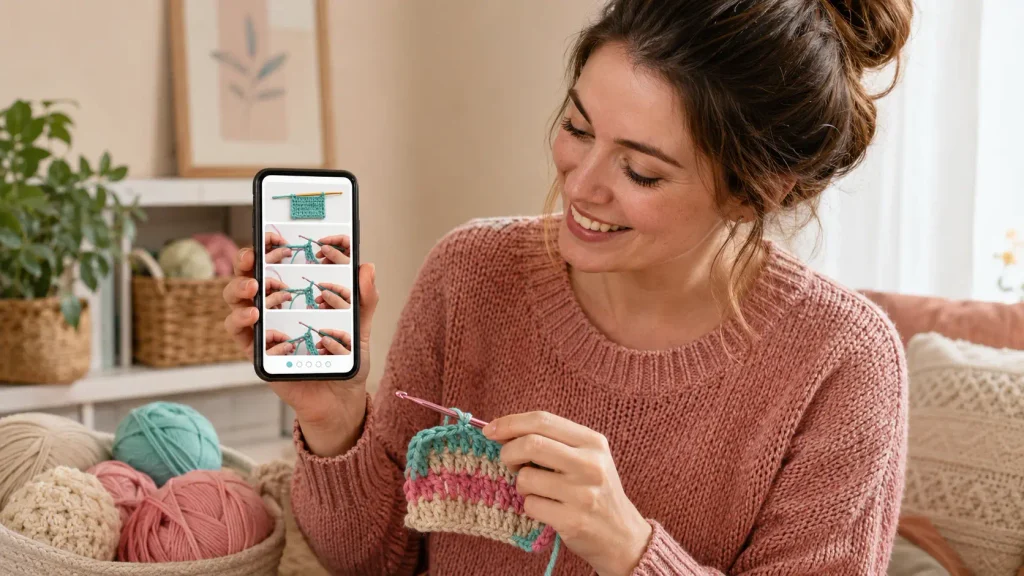 App para Aprender Crochê