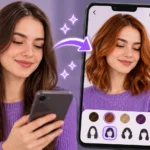 App para Mudar Cor e Corte de Cabelo