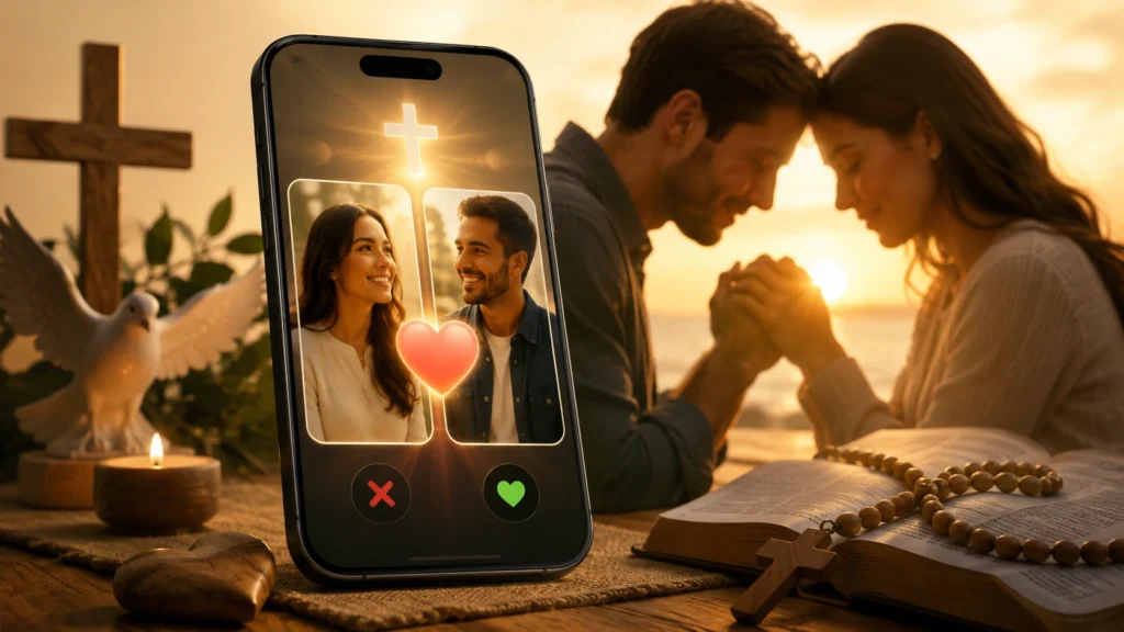 app de namoro cristão