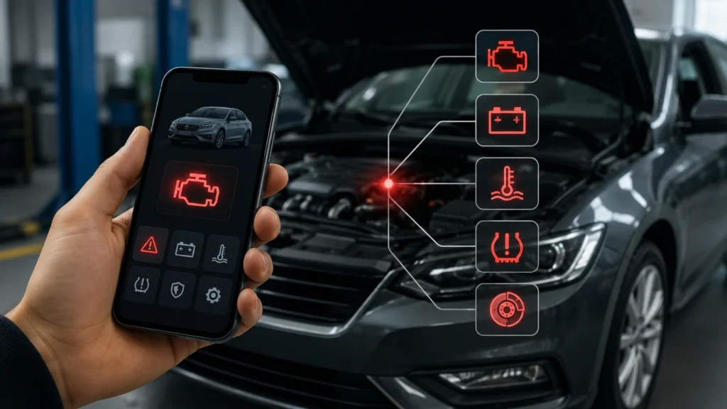app para identificar problemas no carro