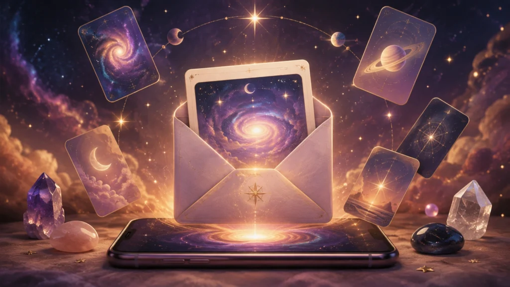 como receber mensagens do universo app